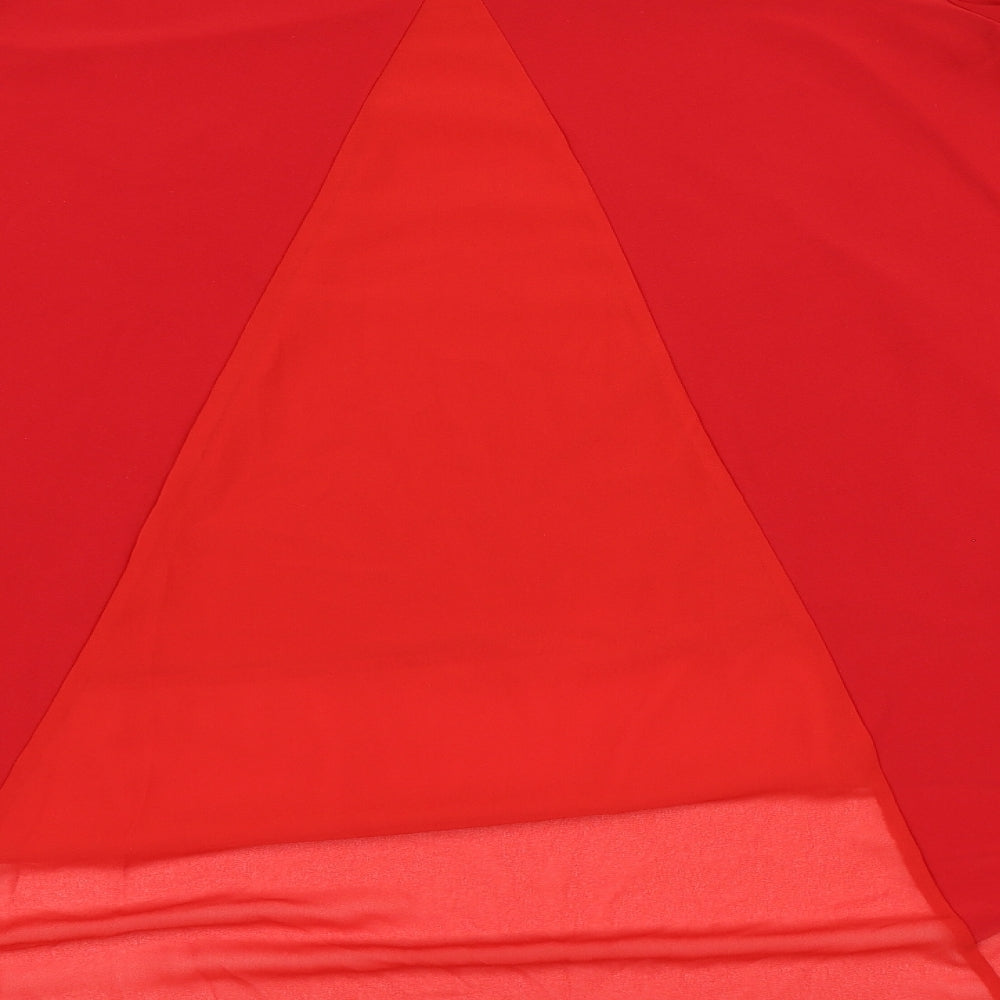 Nicole Collection Womens Red   A-Line  Size L