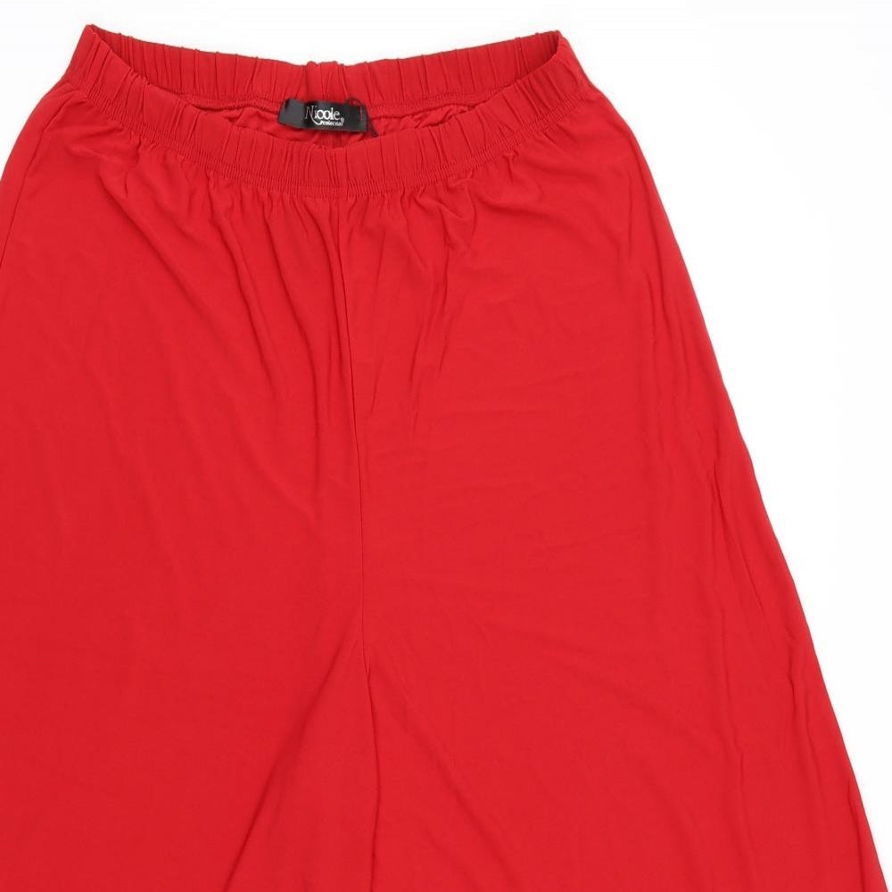Nicole Collection Womens Red   Culotte Shorts Size M