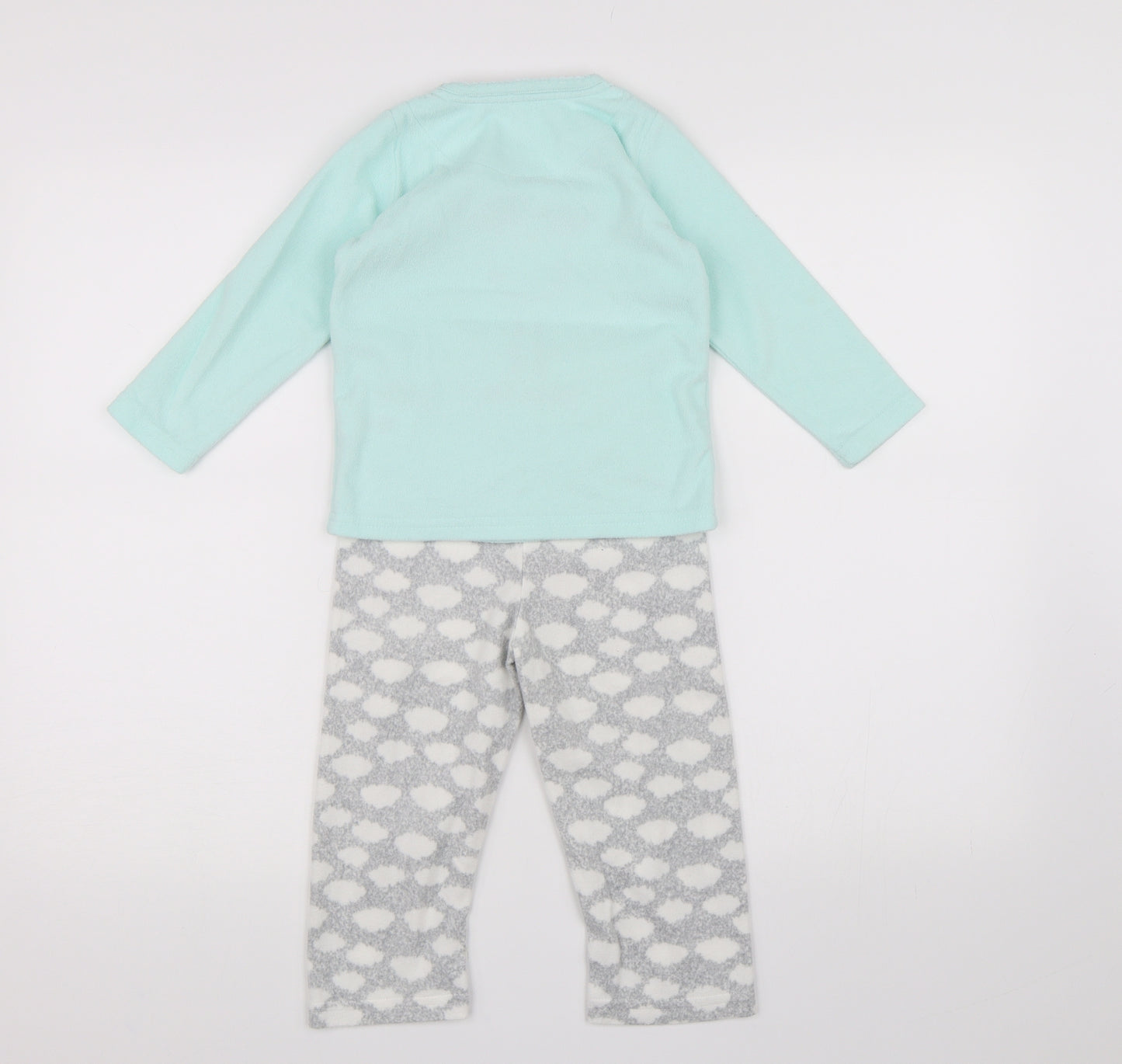 Young Dimension Girls Blue  Fleece Top Pyjama Set Size 2-3 Years