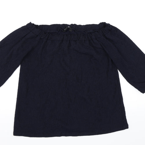 Peacocks Womens Blue   Basic Blouse Size 14