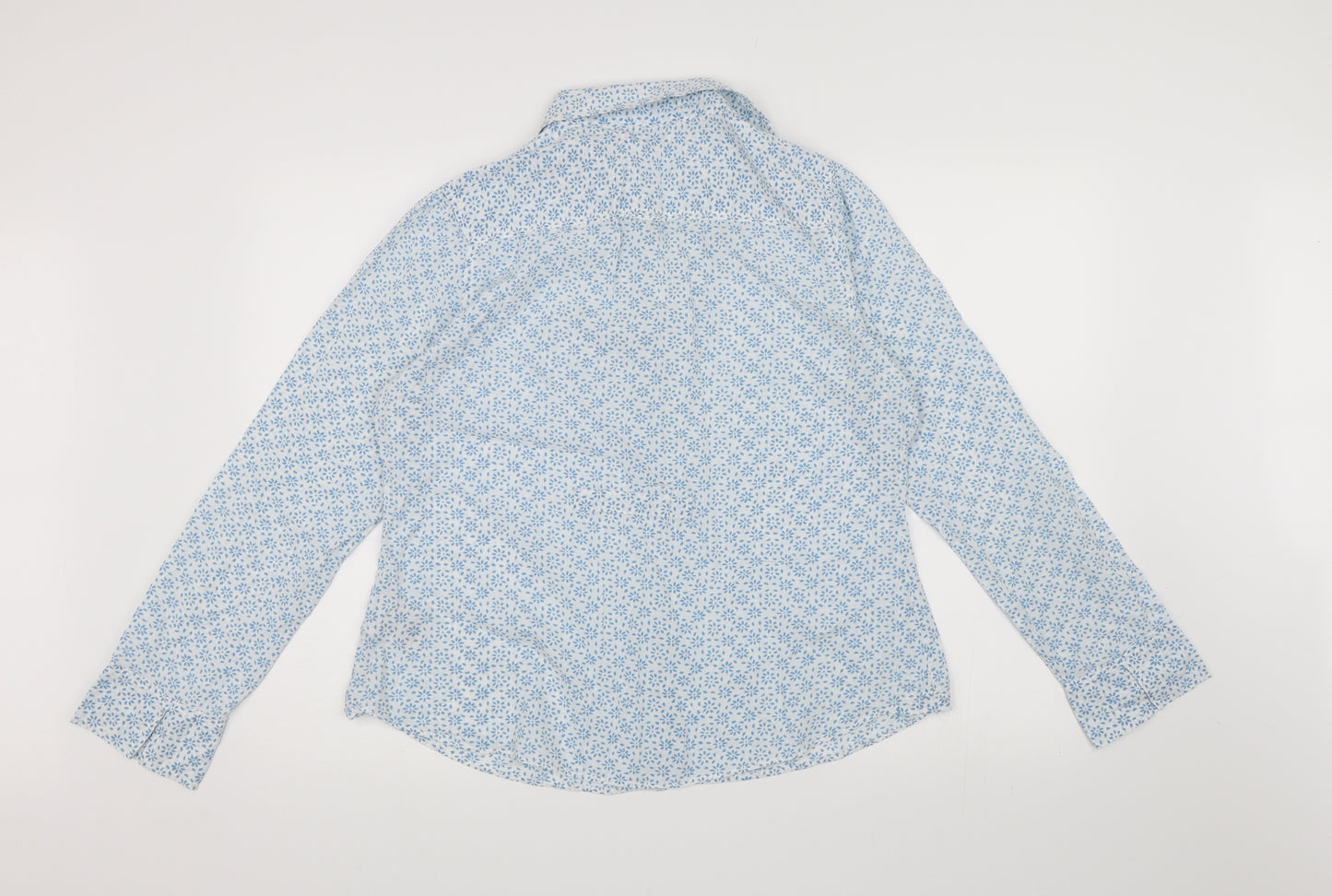 White Stuff Womens White Floral  Basic Blouse Size 16