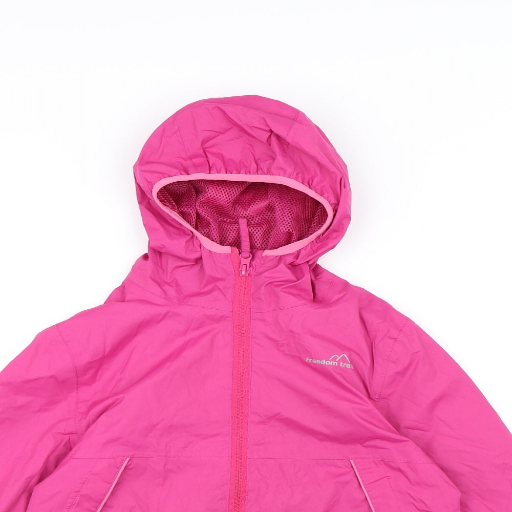 Freedom Trail Girls Pink   Rain Coat Coat Size 7-8 Years