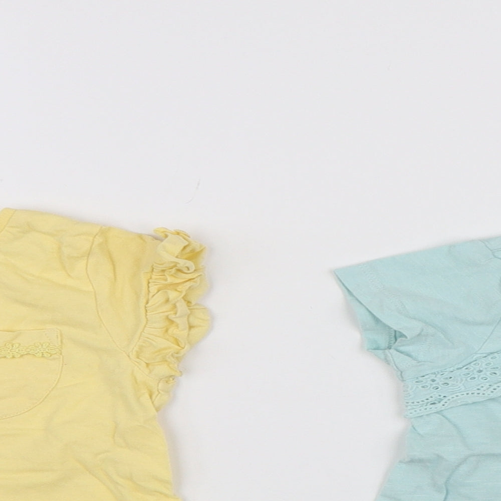 Nutmeg Girls Multicoloured   Basic T-Shirt Size 3-4 Years