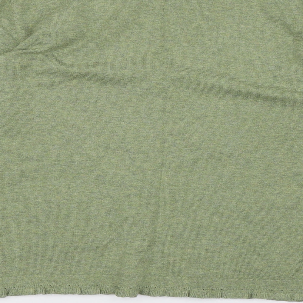 Laura Ashley Womens Green  Knit Cardigan Jumper Size 12