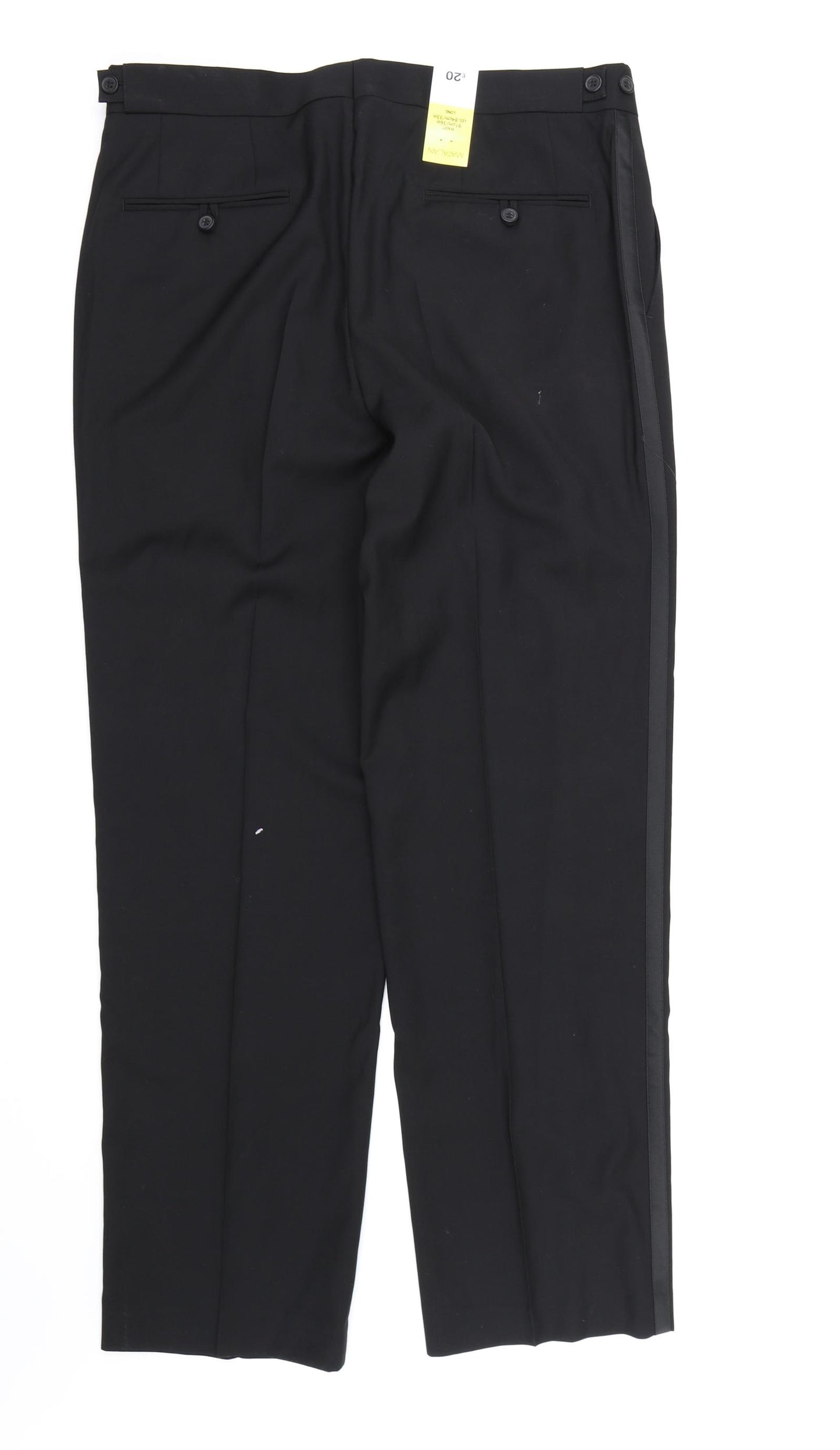 Taylor & Wright Mens Black  Rayon Dress Pants Trousers  L33 in