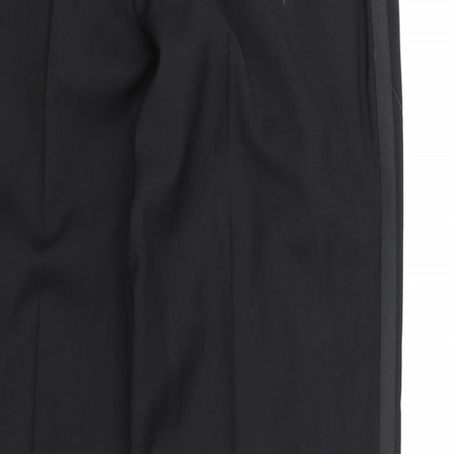 Taylor & Wright Mens Black  Rayon Dress Pants Trousers  L33 in