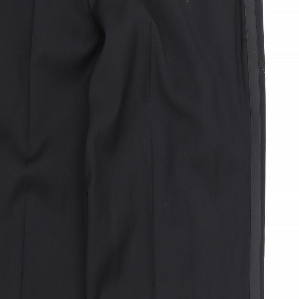 Taylor & Wright Mens Black  Rayon Dress Pants Trousers  L33 in