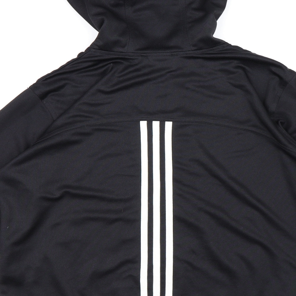 adidas Womens Black   Full Zip Hoodie Size L