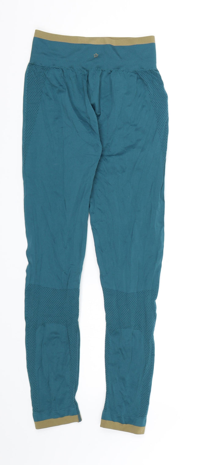Preworn Womens Blue Compression Leggings L27 in