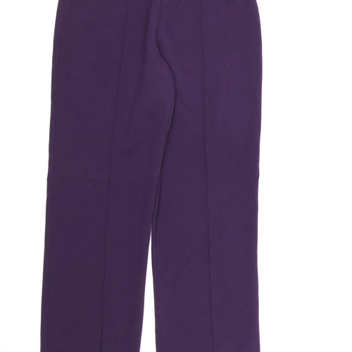 Autonomy Womens Purple   Dress Pants Trousers Size 10 L28 in