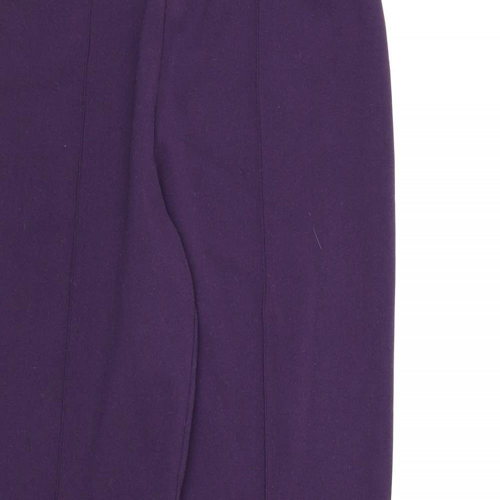 Autonomy Womens Purple   Dress Pants Trousers Size 10 L28 in