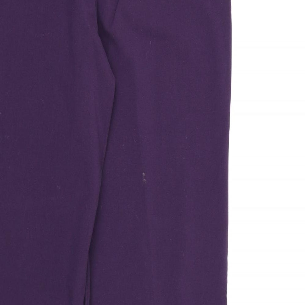 Autonomy Womens Purple   Dress Pants Trousers Size 10 L28 in