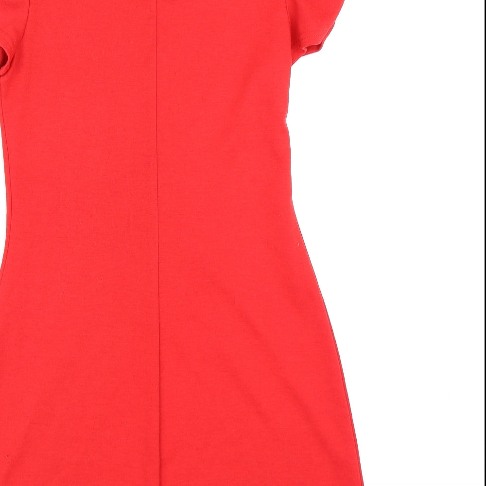 Dorothy Perkins Womens Red   T-Shirt Dress  Size 8