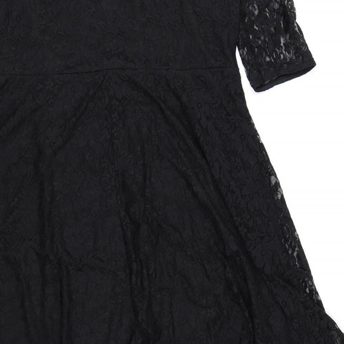 So Fabulous Womens Black  Lace A-Line  Size 22