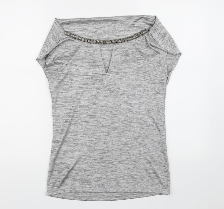 NEXT Womens Silver   Basic Blouse Size 6