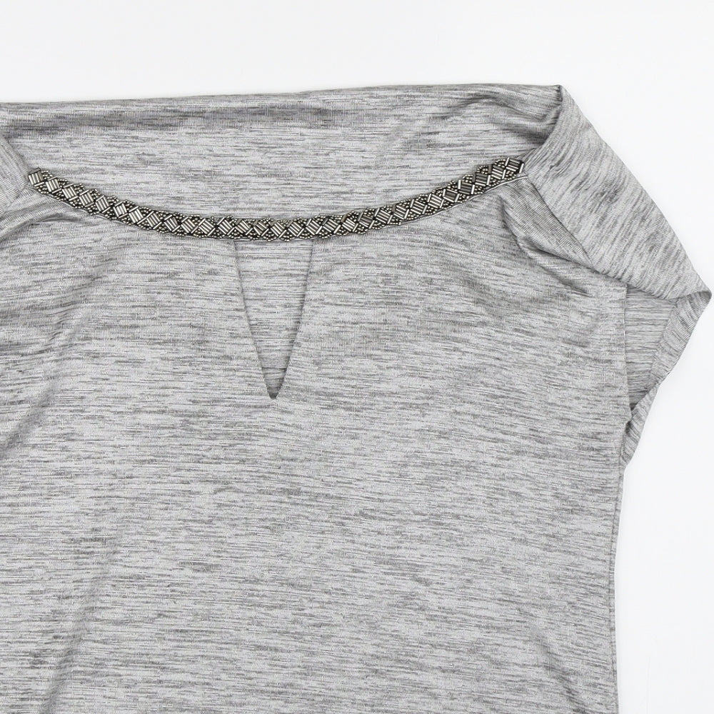 NEXT Womens Silver   Basic Blouse Size 6