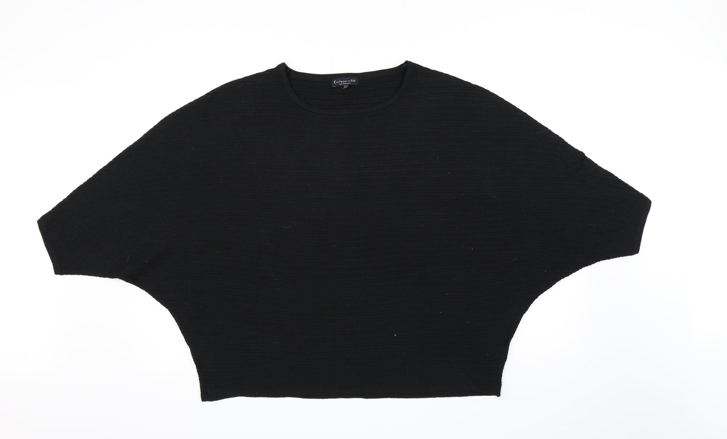 F&F Womens Black  Knit Pullover Jumper Size 16