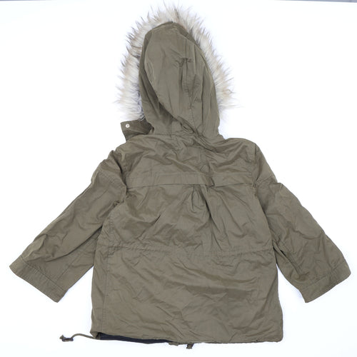 Zara Womens Green   Overcoat Coat Size S