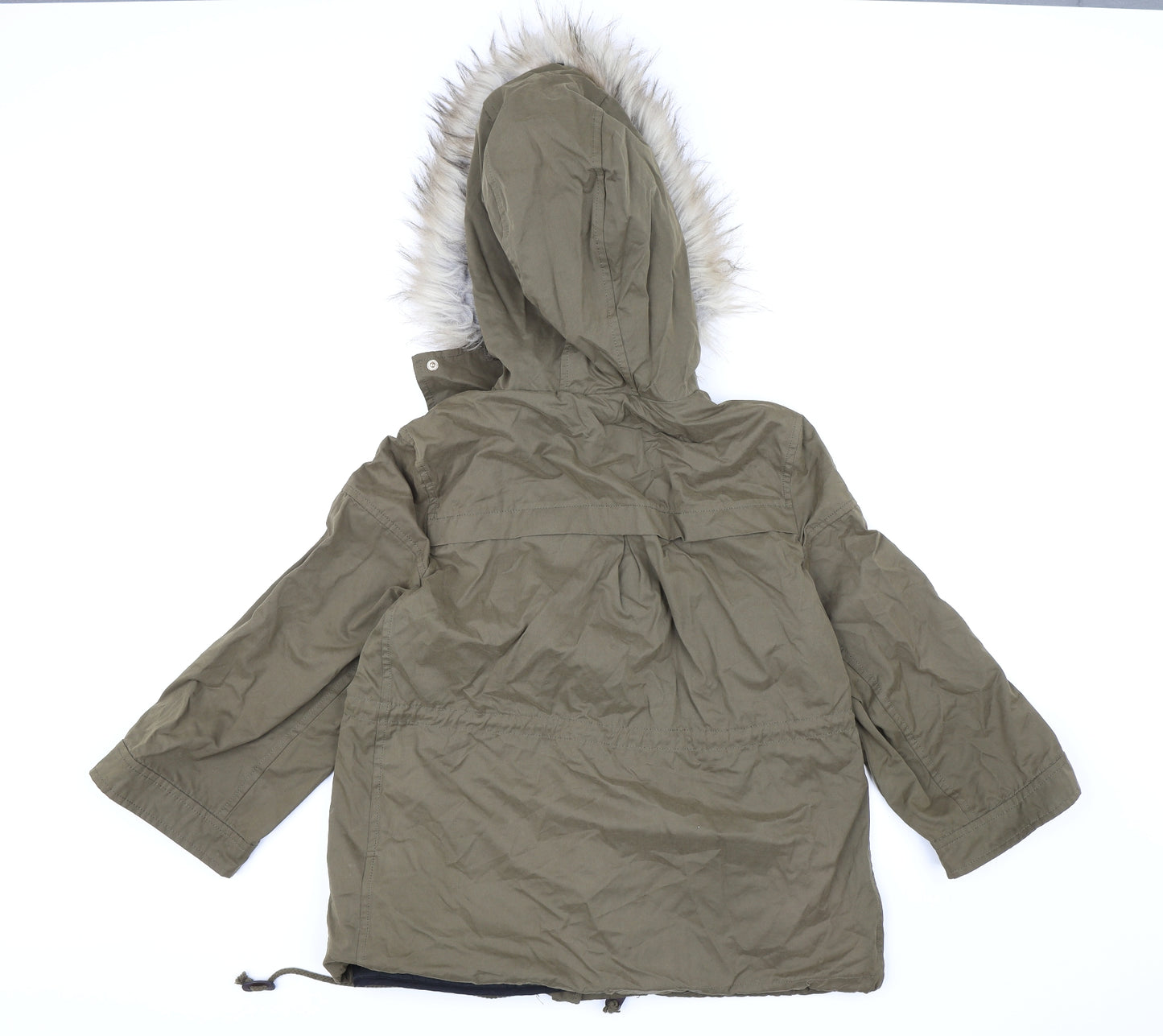 Zara Womens Green   Overcoat Coat Size S