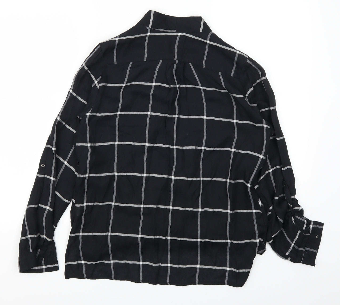 River Island Womens Black Paisley  Basic Blouse Size 10