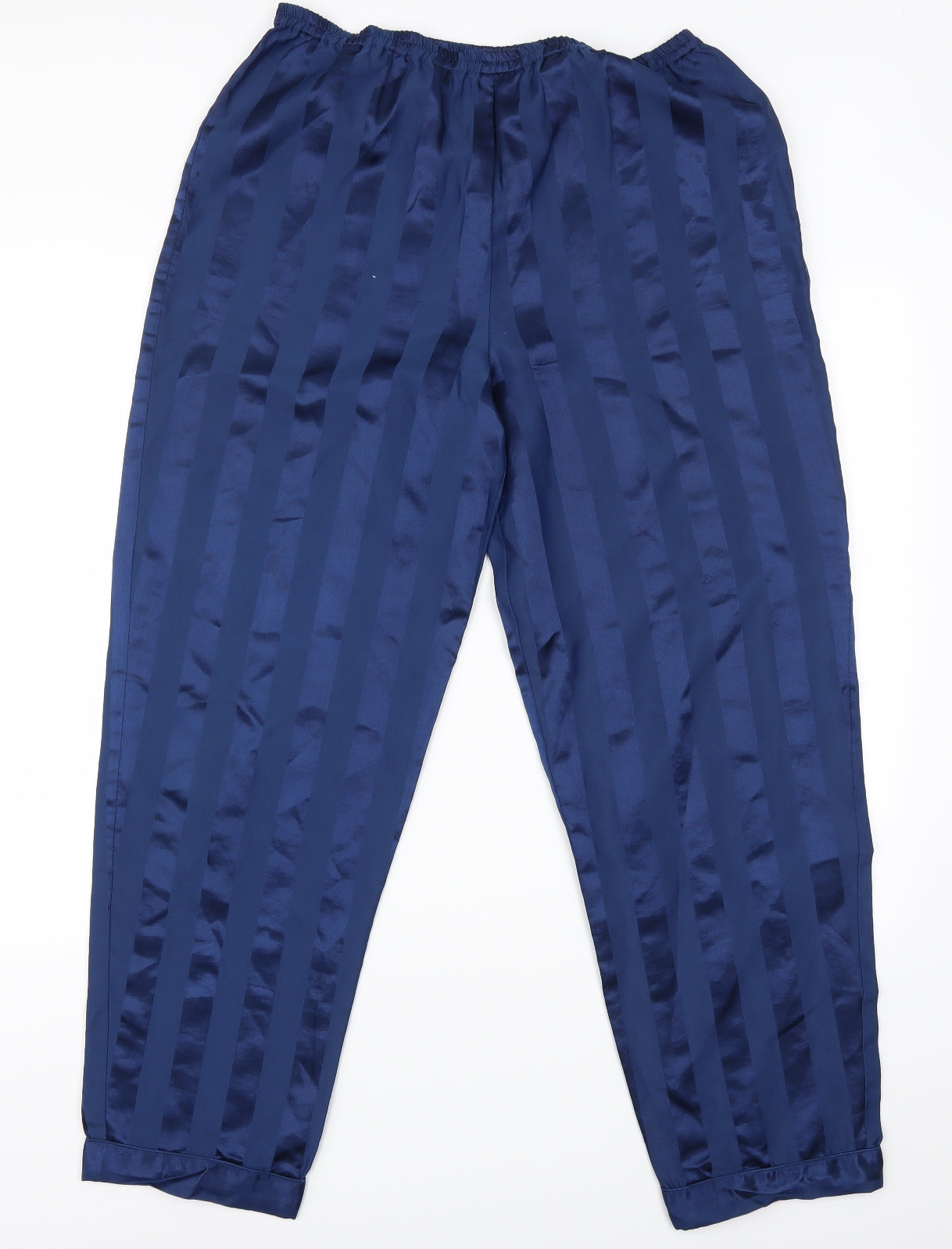 Preworn Mens Blue Striped  Jogger Trousers Size M L29 in