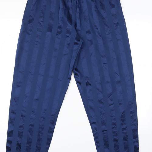 Preworn Mens Blue Striped  Jogger Trousers Size M L29 in