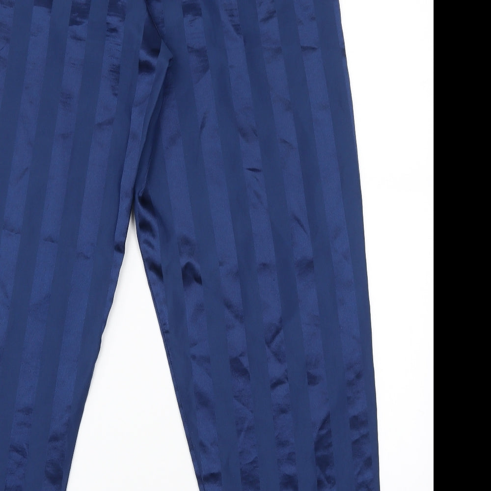 Preworn Mens Blue Striped  Jogger Trousers Size M L29 in