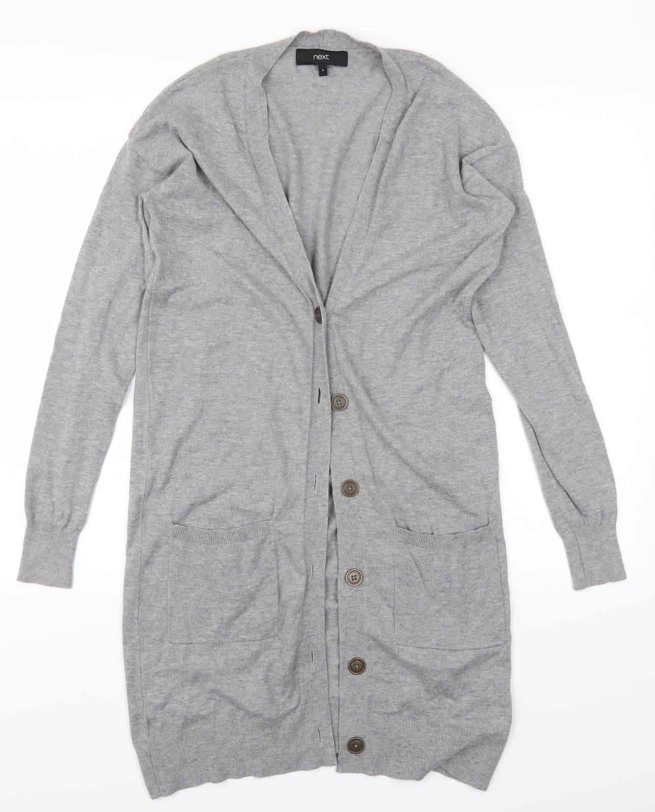 NEXT Womens Grey   Cardigan Jumper Size 8