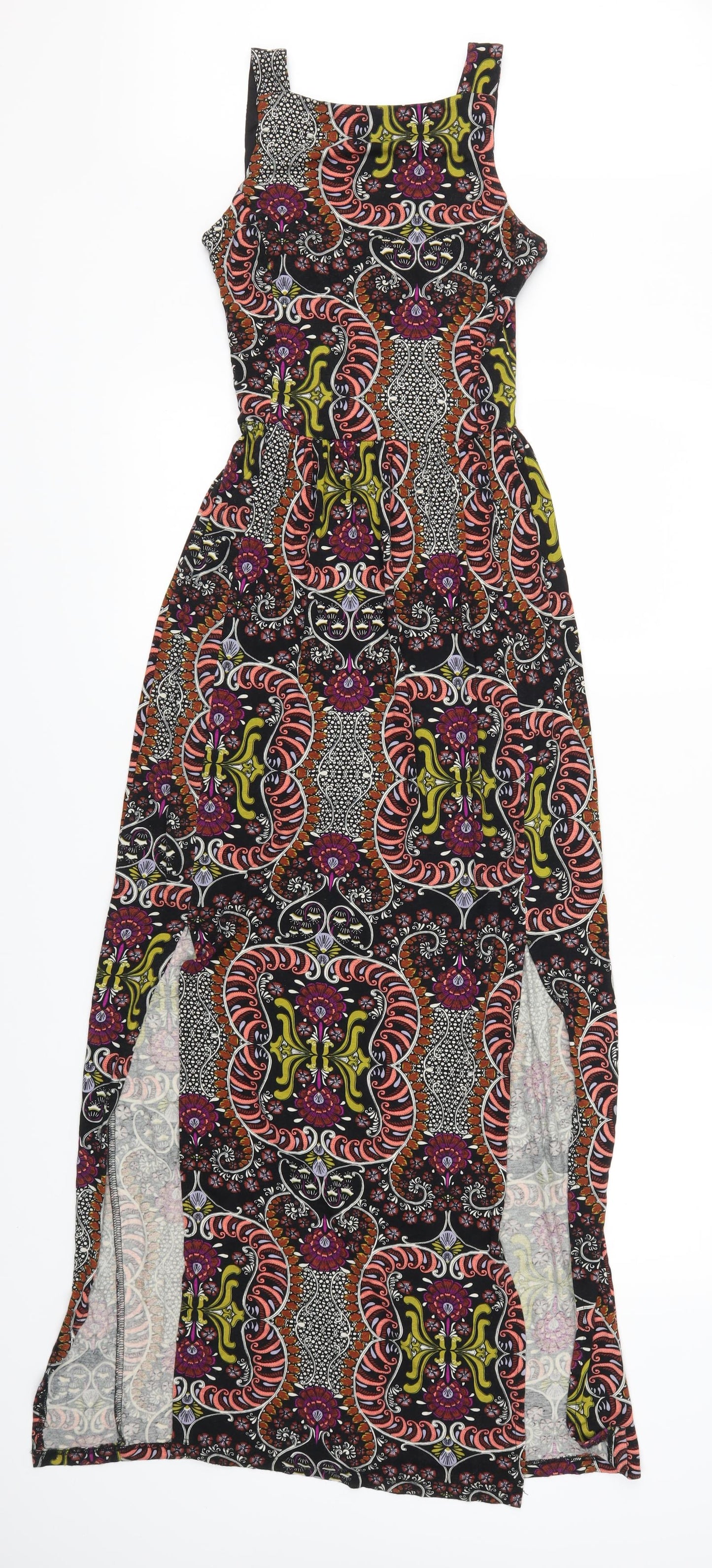 Miss Selfridge Womens Black Paisley  Maxi  Size 6