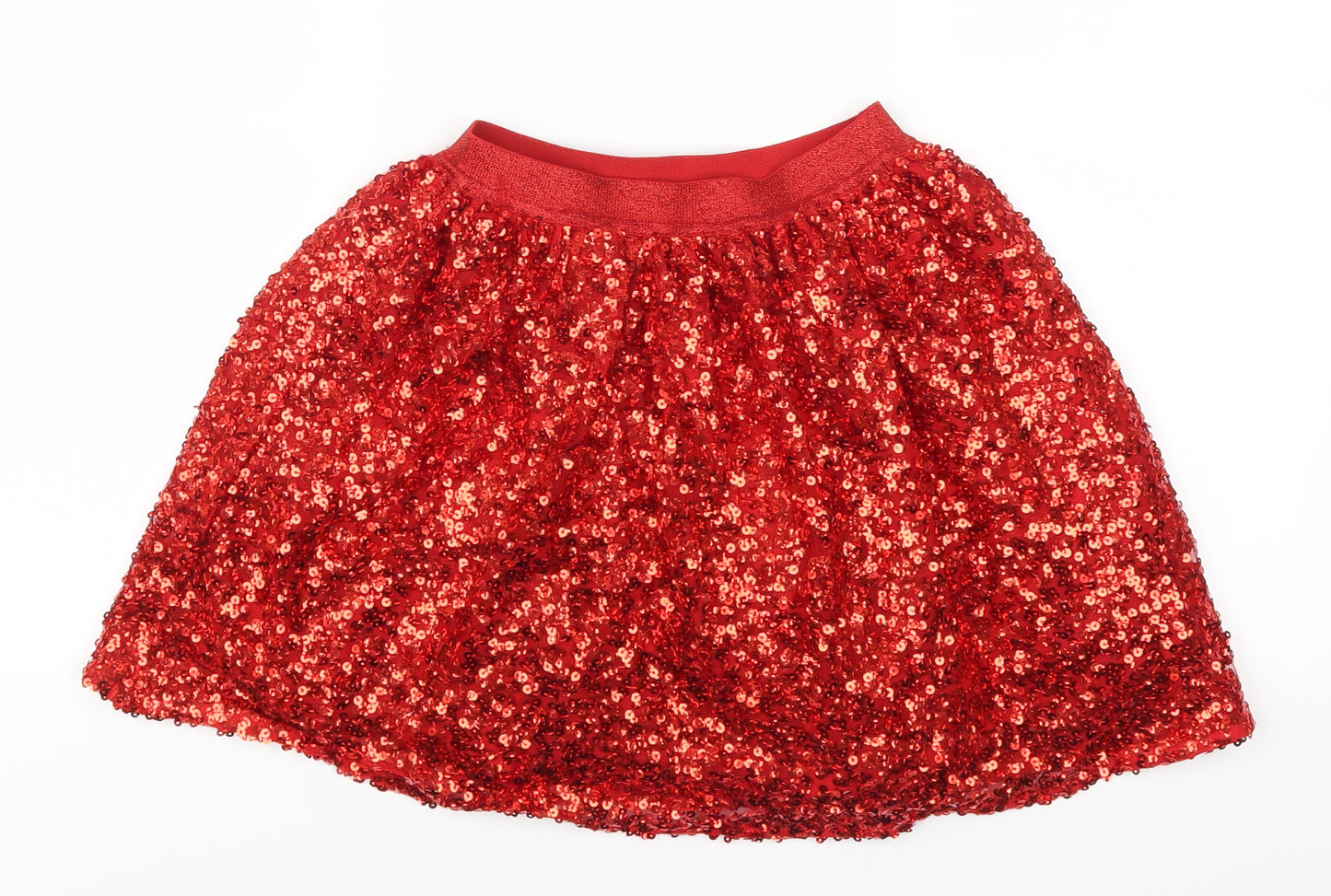 George Girls Red   Swing Skirt Size 8-9 Years