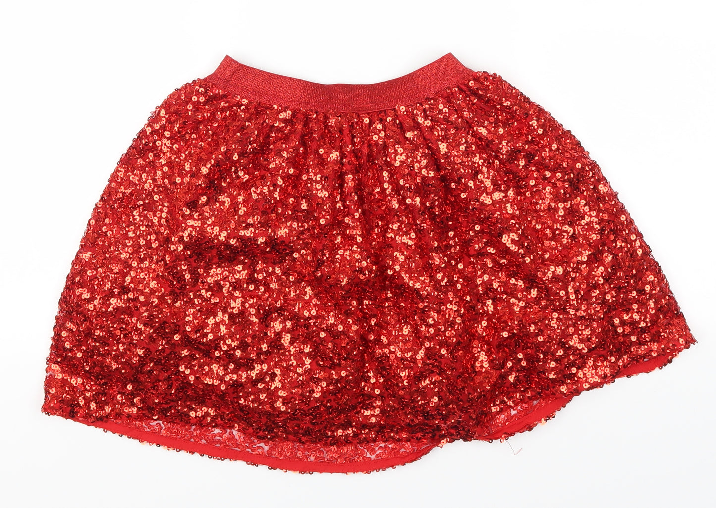 George Girls Red   Swing Skirt Size 8-9 Years