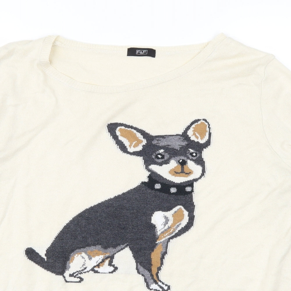 F&F Womens Ivory   Pullover Jumper Size 20