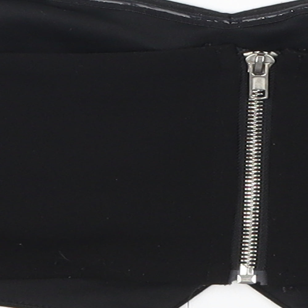 Missguided Womens Black   Cropped Tank Size 10