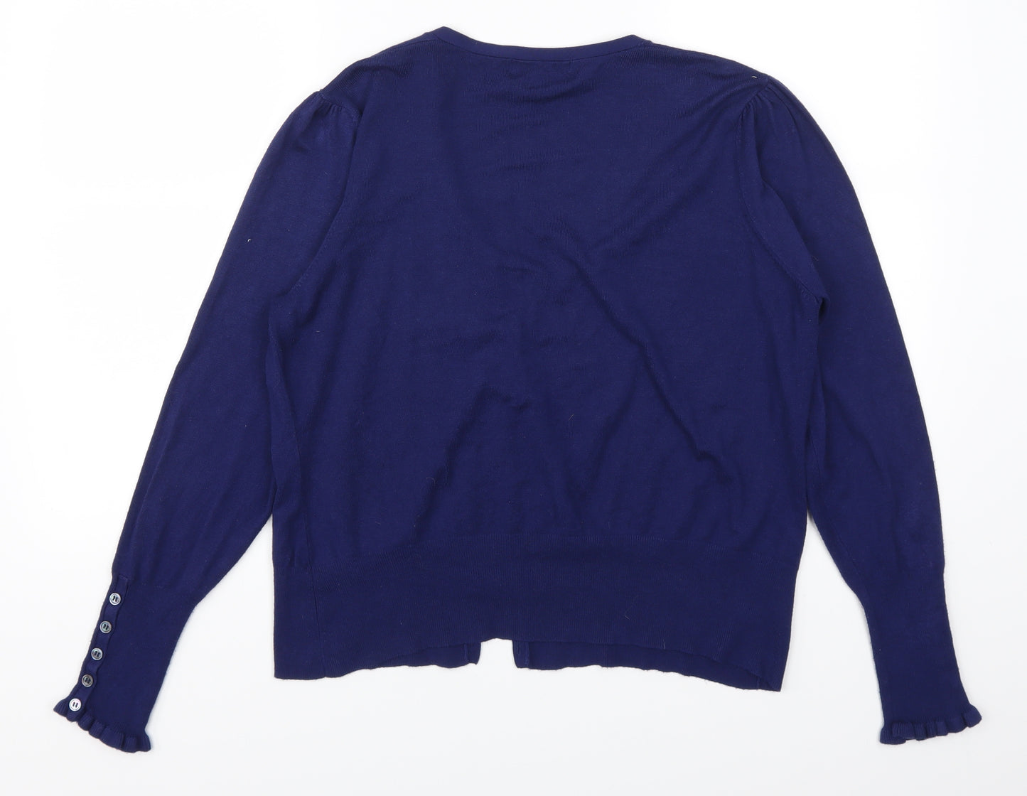 J Taylor Womens Blue   Cardigan Jumper Size 18