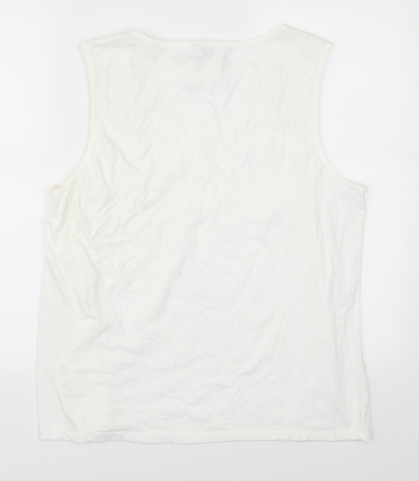 editions Womens White   Basic T-Shirt Size 20