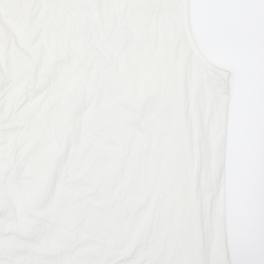 editions Womens White   Basic T-Shirt Size 20