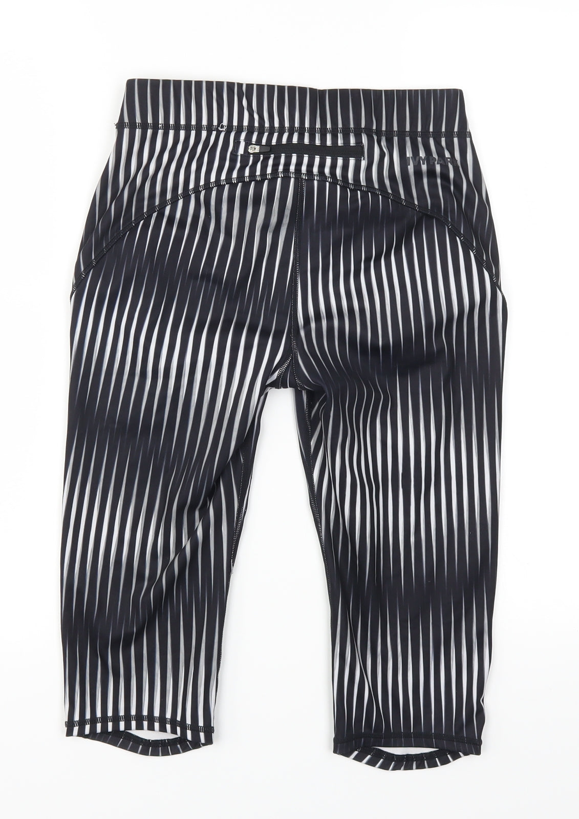 IVY PARK Womens Black Striped  Cropped Leggings Size M