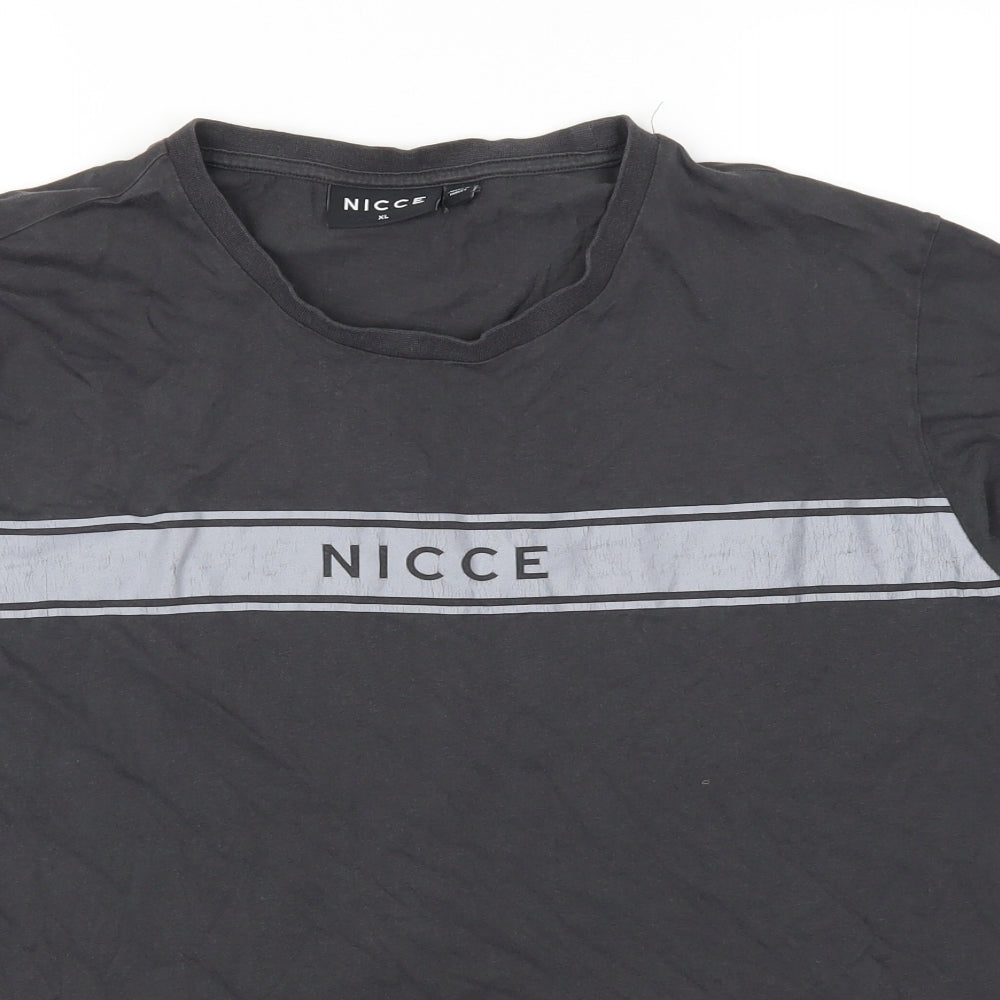 NICCE Mens Grey    T-Shirt Size XL