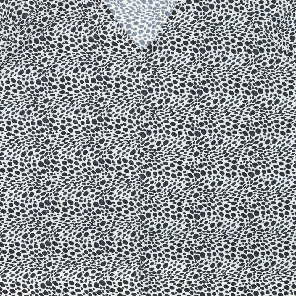 Apricot Womens White Animal Print  Basic Blouse Size 16