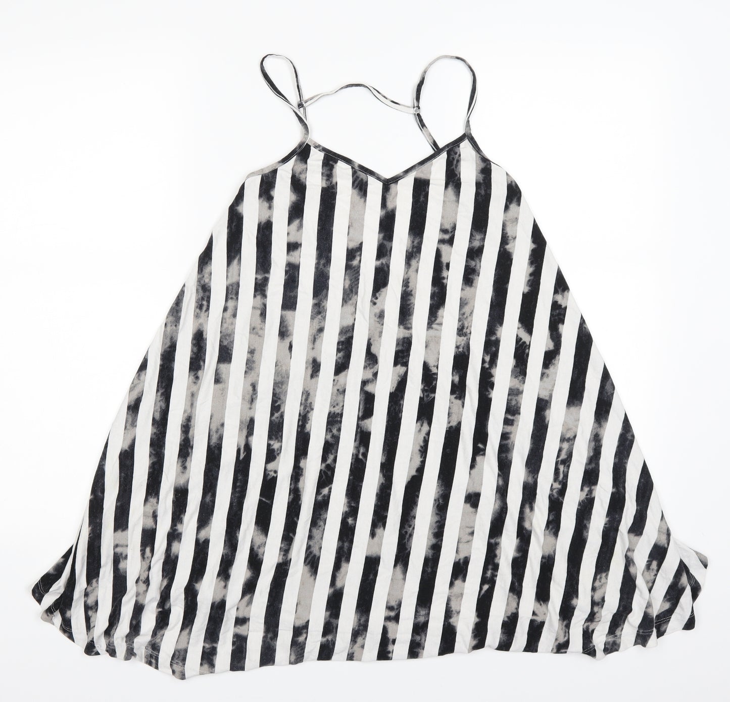 ASOS Womens Grey Striped  Basic Tank Size 10