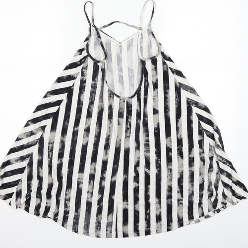 ASOS Womens Grey Striped  Basic Tank Size 10