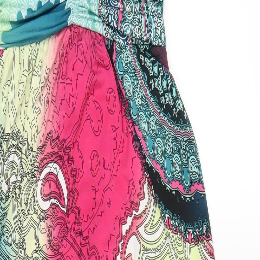 Stella Womens Blue Paisley  Maxi  Size M