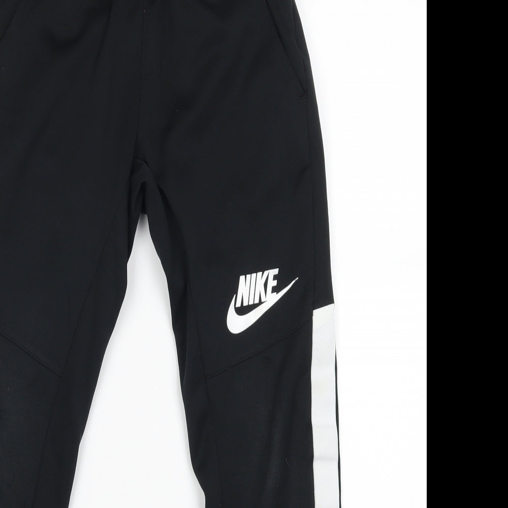 Nike Boys Black   Jogger Trousers Size 11 Years