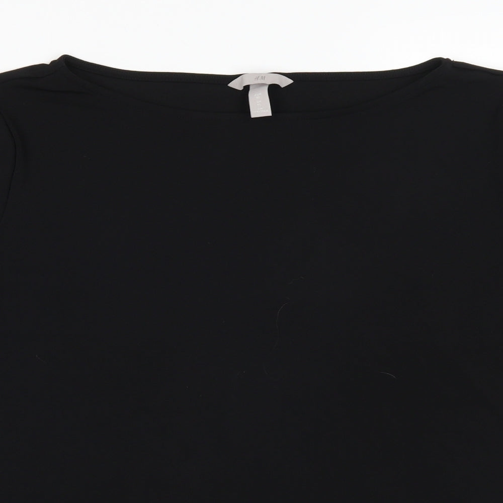 H&M Womens Black   Basic T-Shirt Size XL