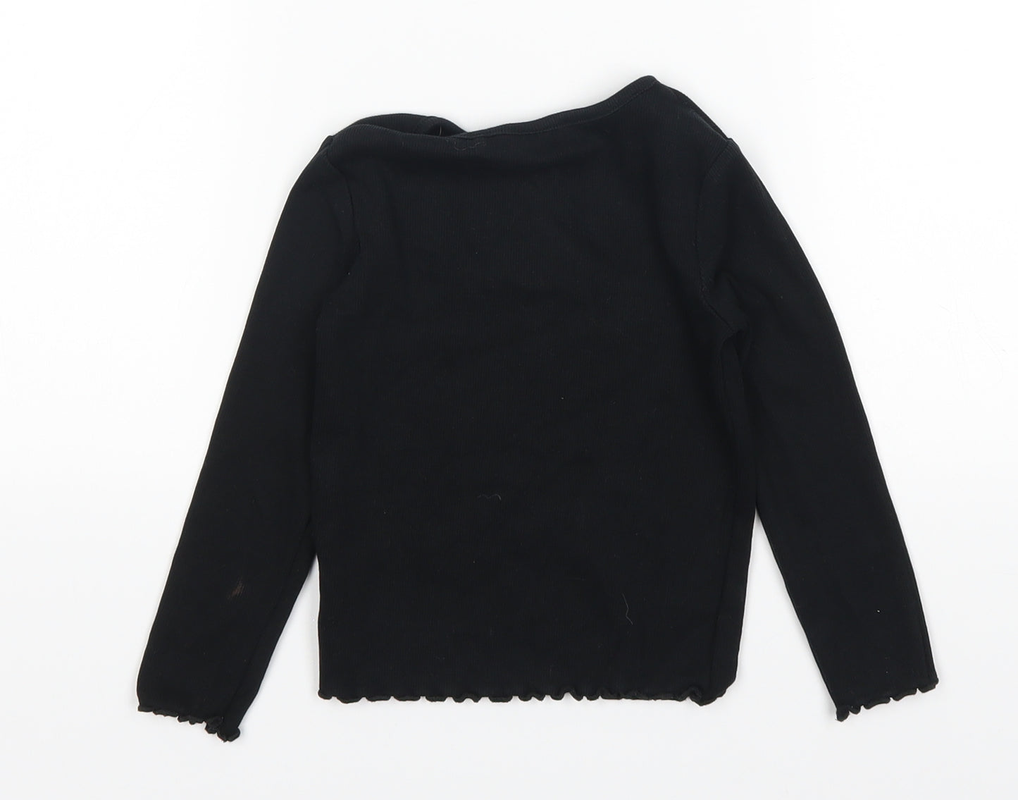 NEXT Girls Black   Basic T-Shirt Size 2-3 Years