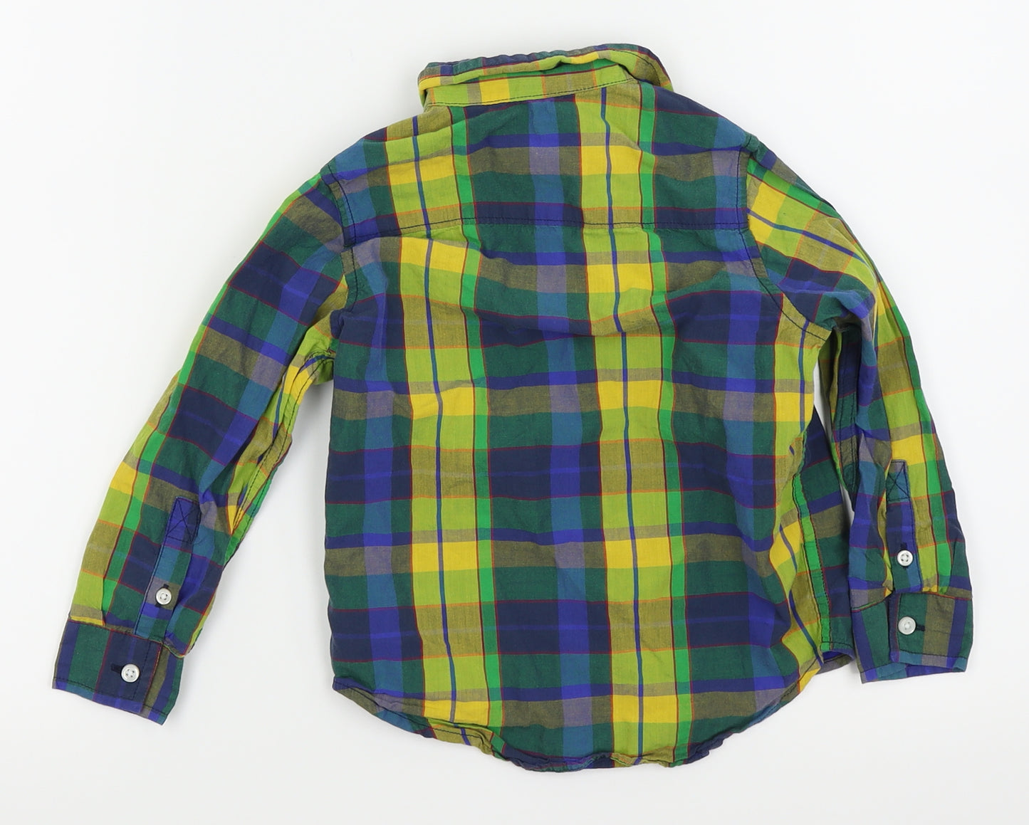 NEXT Boys Blue Check  Basic Dress Shirt Size 4 Years