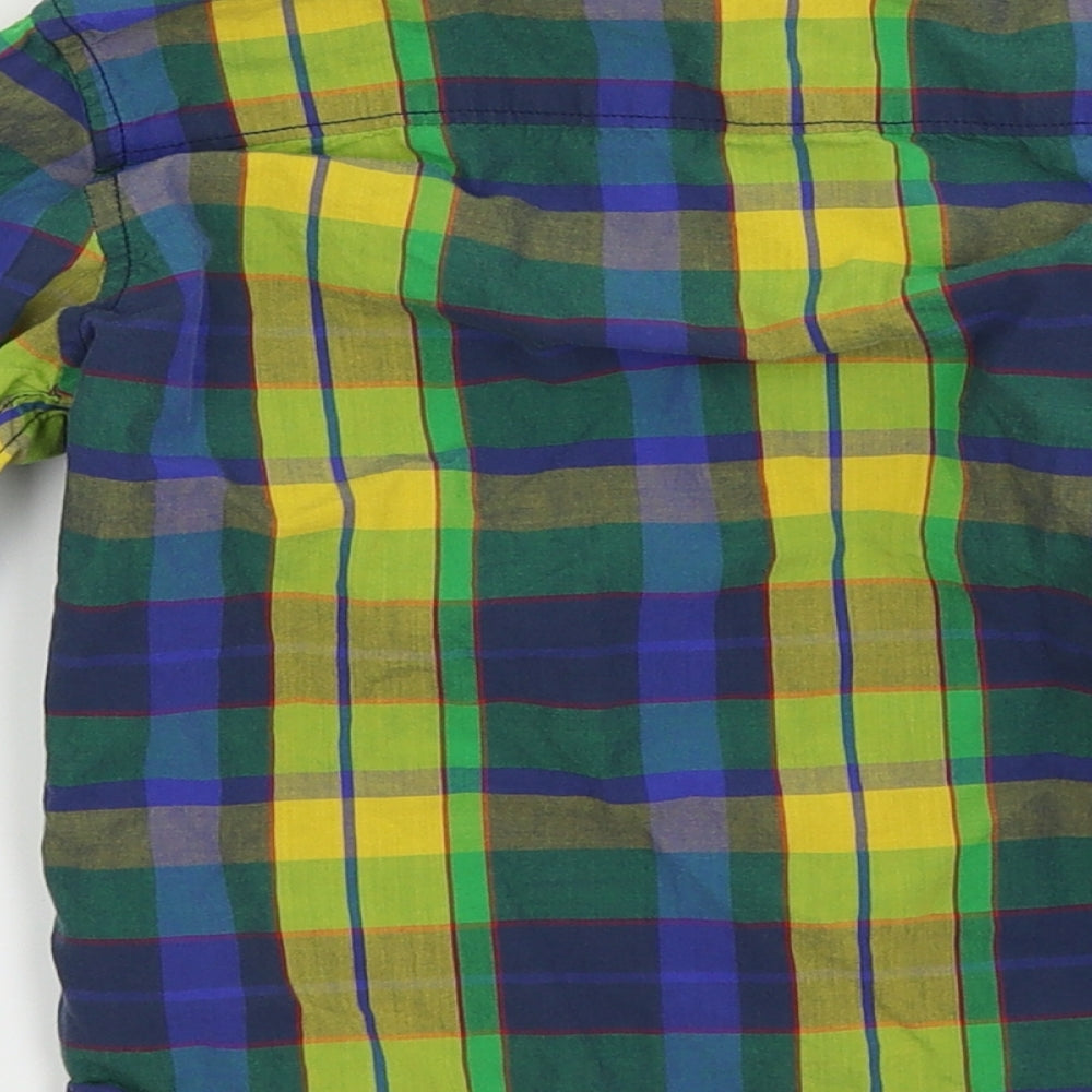 NEXT Boys Blue Check  Basic Dress Shirt Size 4 Years