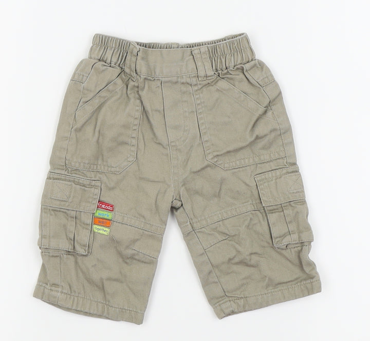tiny ted Boys Beige Cargo Trousers Size 0-3 Months