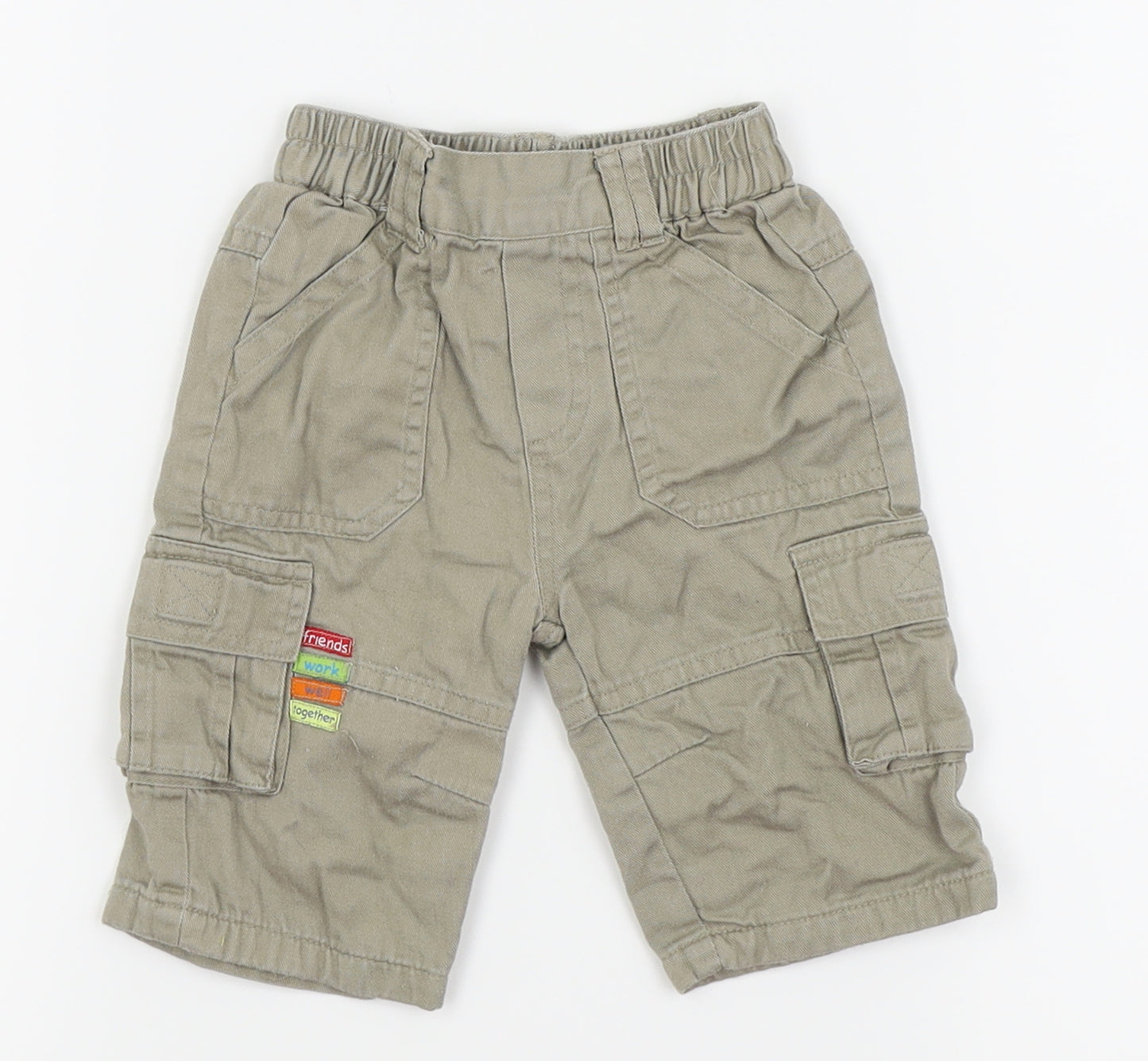 tiny ted Boys Beige   Cargo Trousers Size 0-3 Months