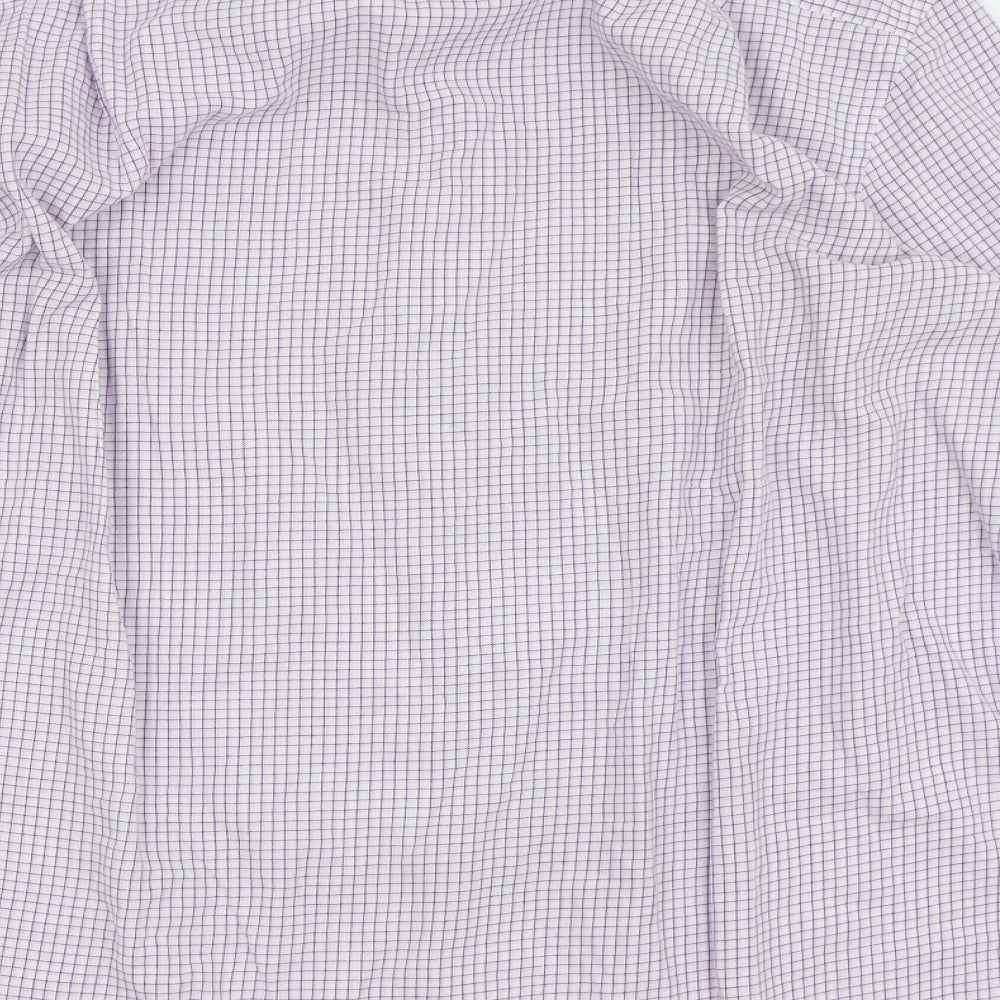Debenhams Mens White Check   Dress Shirt Size 46